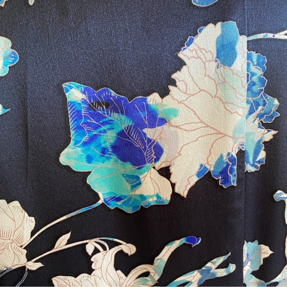 Johnny Was Workshop Sz S Chryssy Silk Charmeuse Kimono Wrap - Picture 7 of 9